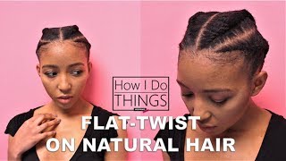 Quick amp Easy Flat Twist on Short Natural Hair  4c TWA  How I Do Things Ep 03 [upl. by Damon]