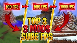 TOP 3 MODS para AUMENTAR FPS en MINECRAFT [upl. by Nylzor967]