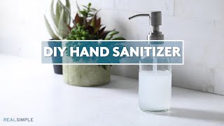 HOW TO MAKE HAND SANITIZER  World Health Organizations amp NATURAL Recipe [upl. by Ansela]