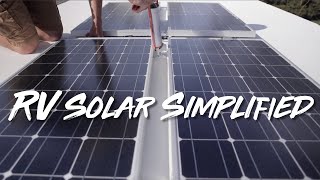 RV Solar Simplified Simple RV Solar Setup [upl. by Quintana]