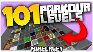 101 Minecraft Parkour Levels [upl. by Ardnad]