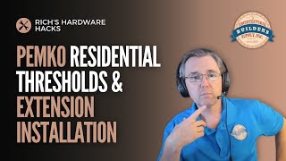 Pemko Residential Thresholds and Extension Installation Explained [upl. by Idnat]