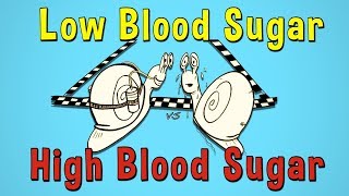 Low Blood Sugar vs High Blood Sugar [upl. by Hackathorn]