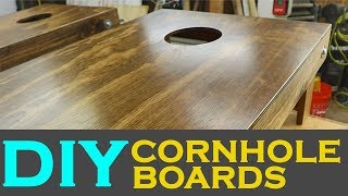 How To Make DIY Cornhole Boards [upl. by Ita863]