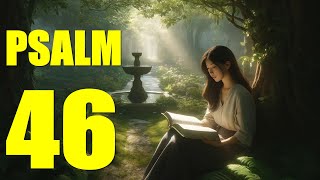 Psalm 46 Reading God is Our Refuge and Strength With words  KJV [upl. by Elka]