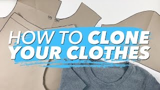 How to Make Patterns from Your Clothes CLONE YOUR WARDROBE  WITHWENDY [upl. by Htiderem]