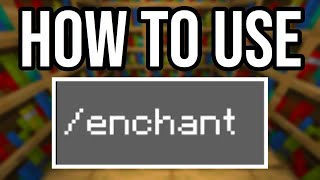 How To Use Enchant Command In Minecraft PS4XboxPEBedrock [upl. by Arlina]