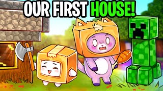 FOXY amp BOXY Build Their FIRST HOUSE EVER In MINECRAFT SO MANY CHICKENS [upl. by Saxena588]