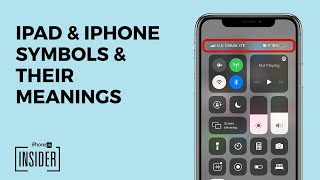 iPhone Icons iPhone Symbols amp Meanings for the Home Screen amp Control Center [upl. by Anoynek]