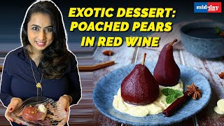 Poached Pears in Red Wine recipe  Easy To Cook Recipes [upl. by Derward]