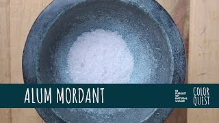 HOW TO USE ALUM TO MORDANT TEXTILE FOR NATURAL DYE  ORGANIC COLOR  COTTON LINEN HEMP SILK WOOL [upl. by Dlanger539]