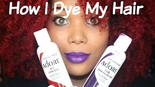 How I Dye My Natural Hair Red [upl. by Meelak]