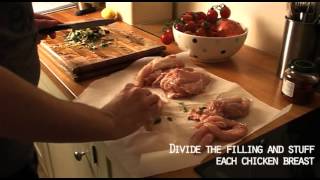 Jamie Olivers 30 Minute Meals How To Make  Stuffed Cypriot Chicken [upl. by Sesilu]