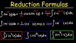 Reduction Formulas For Integration [upl. by Seuqcaj]