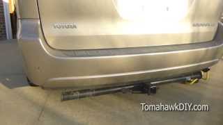 How to Install a Trailer Hitch  Toyota Sienna Minivan [upl. by Baalbeer]