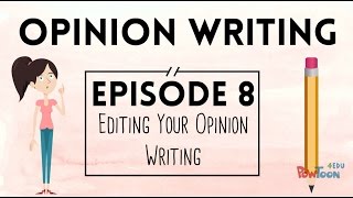 Opinion Writing for Kids  Episode 8  Editing Your Writing [upl. by Uohk822]