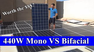 440W Mono Solar Panels VS 410W Bifacials Worth the extra cost [upl. by Buzzell]