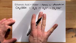 Ethanoic Acid  Water [upl. by Oigolue]