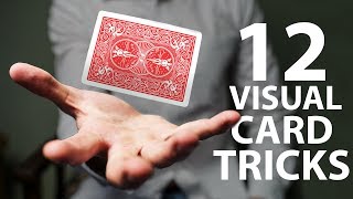 12 VISUAL Card Tricks Anyone Can Do  Revealed [upl. by Nimrac]