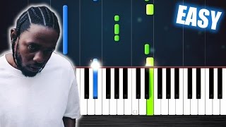 Kendrick Lamar  Humble  EASY Piano Tutorial by PlutaX [upl. by Naivatco367]