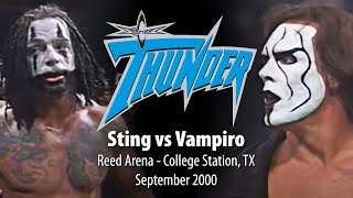 WCW Thunder  Sting vs Vampiro  September 2000 [upl. by Aurelea]