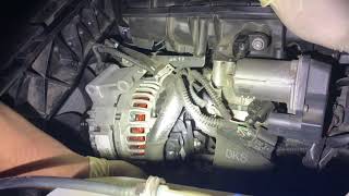 AUDI ALTERNATOR REPLACEMENT 20 ENGINED SUPER EASY [upl. by Ymmaj972]