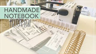 How To Make A Notebook At Home To Sell  Handmade Notebooks Using The Cinch by We R Memory Keepers [upl. by Ayian367]