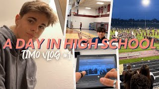 A DAY IN HIGH SCHOOL 🇺🇸 Timo Vlog 1  Schüleraustausch USA 202122 [upl. by Chamberlin]