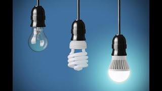 The Difference Between LED Halogen and Florescent light bulbs [upl. by Sirraj277]