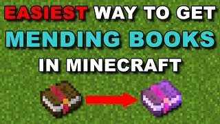 EASIEST Way To Get MENDING BOOKS  Minecraft Tutorial [upl. by Alguire]