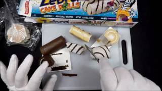 Little Debbie Zebra Cake Roll Review [upl. by Giacopo994]