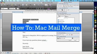 Easy How To Mail Merge with Microsoft Office on Mac [upl. by Eimmot158]