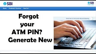 Forgot ATM PIN  Reset without visiting bank or ATM  sbi [upl. by Htevi540]