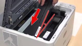 Replace Toner Cartridge Oki Printer [upl. by Vanessa]