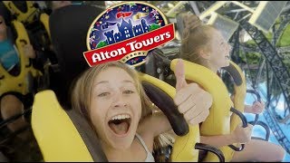 ALTON TOWERS VLOG ON RIDE FOOTAGE [upl. by Ly]