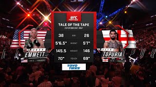 Josh Emmett vs Ilia Topuria Full Fight Full HD [upl. by Ynetruoc611]