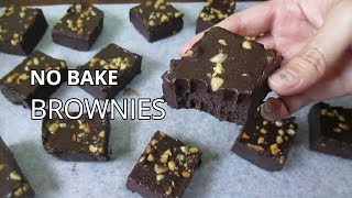 No Bake Brownies  How to Make Brownies Without Oven [upl. by Meggie802]