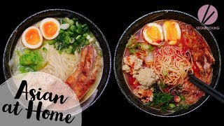 Spicy and Creamy Chicken Ramen [upl. by Esorlatsyrc]