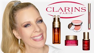 CLARINS DOUBLE SERUM REVIEW  More Clarins Skincare amp Makeup [upl. by Fortna]