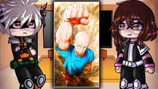 Class 1A React To Saitama  One PunchMan  Gacha react [upl. by Eira]