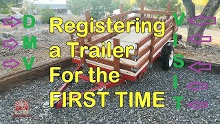 How To Register Trailer at DMV For Title▶️ Harbor Freight Home Assembled Trailer Registration [upl. by Enelyahs]