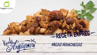 Receta Exprés Migas manchegas [upl. by Esertak]