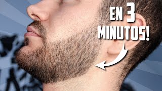 Como ARREGLARTE la BARBA en 3 MINUTOS [upl. by Adabelle]