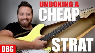 Unboxing a Super Cheap Donner GuitarBut Is It Worth Buying [upl. by Eicnan695]