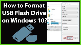 How to Format USB Flash Drive on Windows 10 [upl. by Netta]