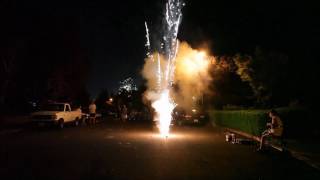 AWESOME Backyard Fireworks Show [upl. by Odelinda]