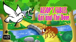 Aesops Fables  Ant and The Dove  Kids Stories [upl. by Ahsinahs932]