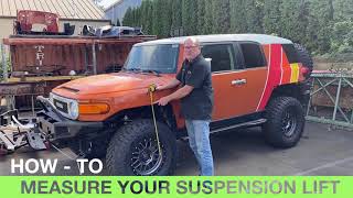 How to Measure Your Suspension Lift [upl. by Adleme390]