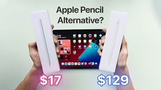 17 Knock off vs 129 Apple Pencil 2  Is this the best Apple Pencil alternative [upl. by Novyat252]