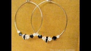 How to Make Beaded Hoop Earrings [upl. by Rainwater]